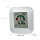 Thermometer Press Screen Digital Hygrometer Alarm Clock Home Indoor Table C