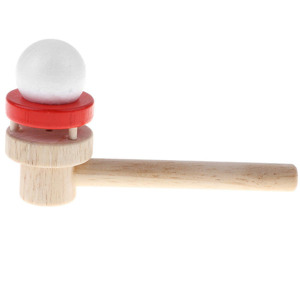 Classic Wooden Game Floating Ball Blow Pipe & Balls Blowing Educational Toys
