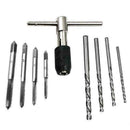 9pcs/set Hand Tap Screw Thread T- Shaped Wrench Reamer Bit 15*5*2cm Drill T Q4N1