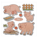 Pig Silicone Clear Stamp+Metal Cutting Dies Stencil Frame Scrapbook Decor A