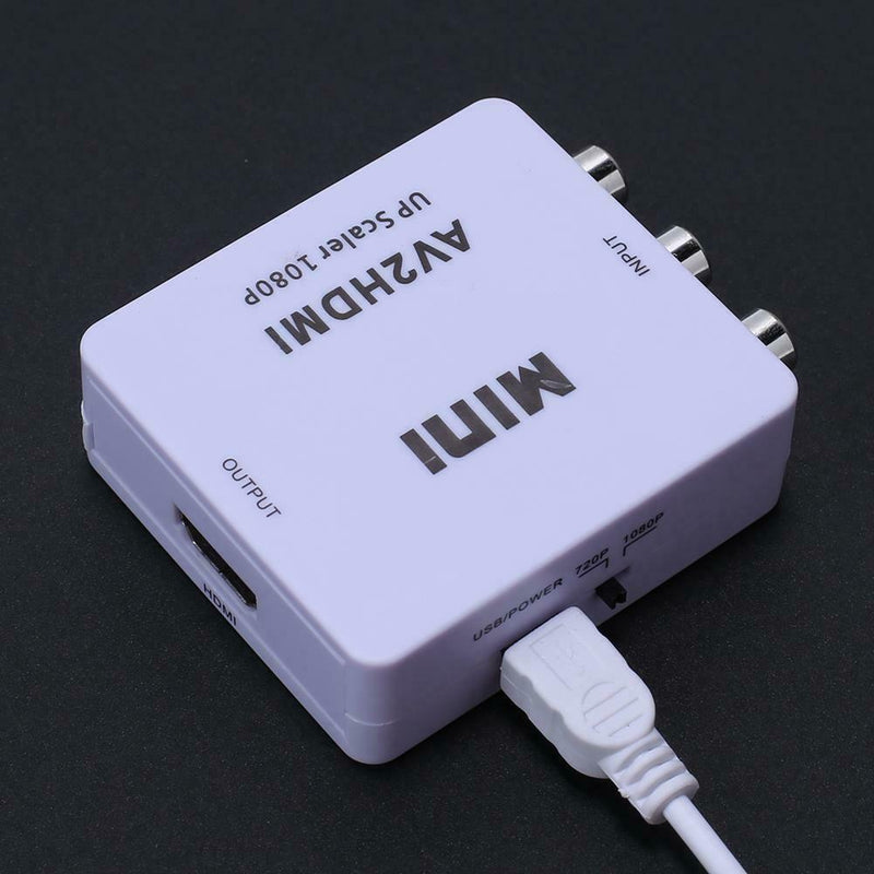 Mini RCA AV to HDMI Converter Adapter Composite AV2HDMI Converter