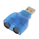 For USB Male to PS2 Female Cable Adapter Converter Splitter for Keyboard