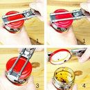 Stainless Steel Opener Adjustable Can Bottle Jar Opener Twist Opening Tool  M7O6