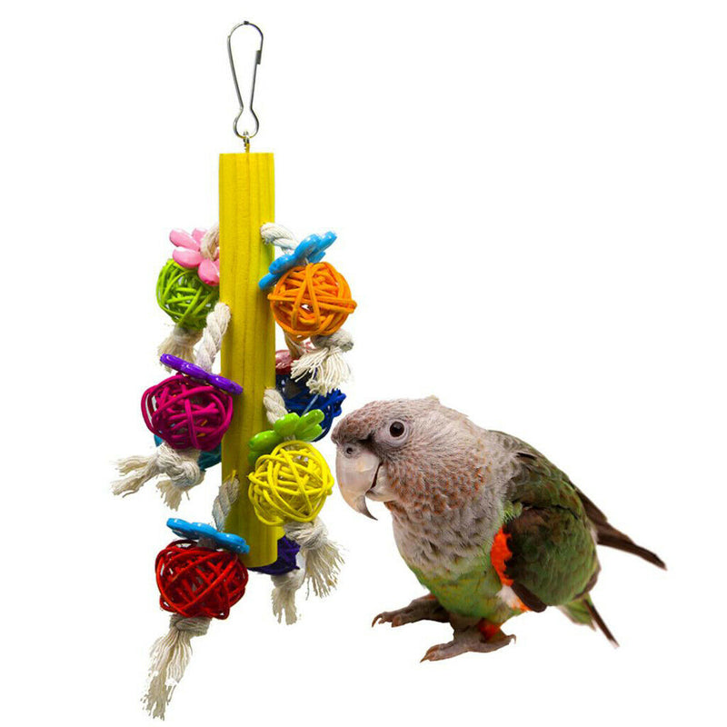 Bird Chewing Toys Natural Straw for Medium Parrots and Birds Like Amazon,African