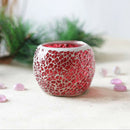 Moroccan Mosaic Glass Votive Candle Tea Light Candelabra Candlestick