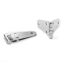 1 Pair Stainless Steel Strap Hinge for Marine Boat Door Furniture 144x38Mm A1H2