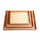 Small Montessori Rectangle Tray Cubes Beads Toys Holder With Handle