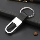 Men's Fashion Metal Leather Key Chain Ring Fob Keyfob Car Keyring Keychain Gift