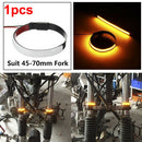 1Pc Motorcycle Fork Turn Signals Light Amber LED Strips For Clean Custom Look ME