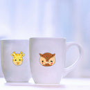12pcs Colorful Animal Head Self-adhesive Rhinestone Painting Kit Stickers