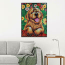 5D DIY Full Drill Special Shaped Diamond Painting Cute Dog Embroidery Kits