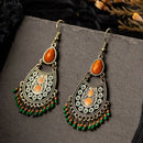 Bohemian Ethnic Ear Earrings Fashion Drop Earrings Rice Beads Accessories L M8P1