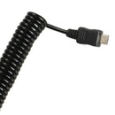 Spiral Coiled USB 2.0 A Male to Micro USB B 5Pin Adaptor Spring Cable