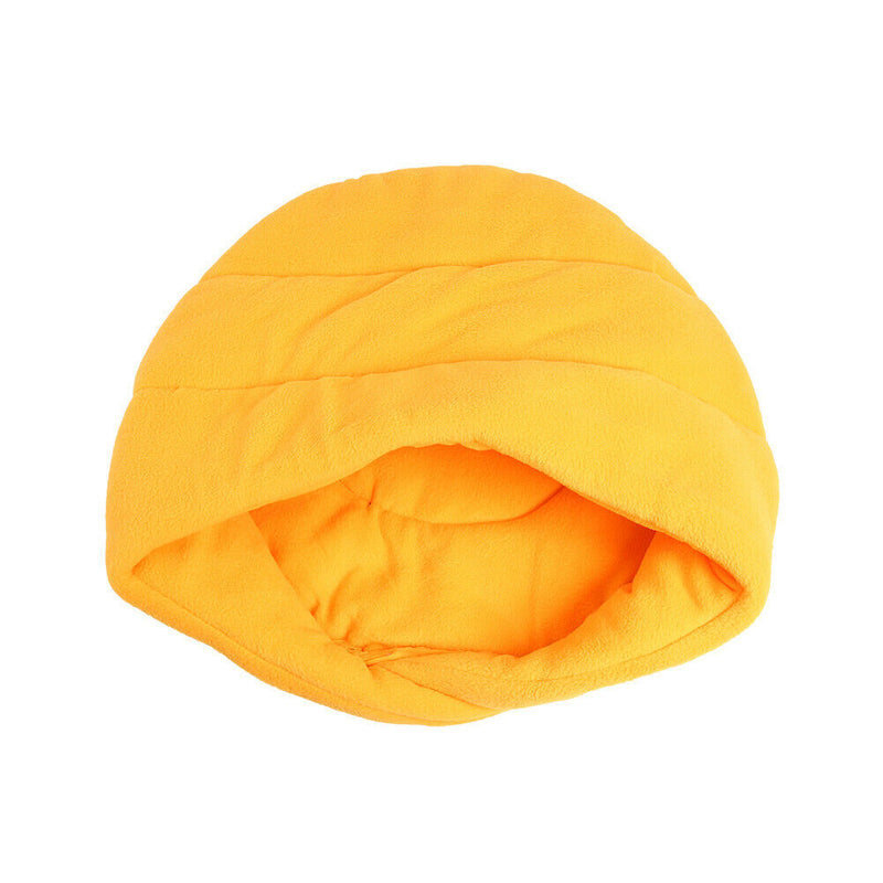 Warm Fleece Pet Sleeping Bag Nest Soft Kennel Cat Dog Bed House (Yellow S) A
