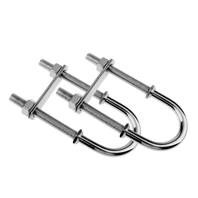 2pcs Bow Stern Eye U Bolt 1/2" 12mm Stainless Steel For Boat Marine