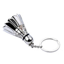 Creative metal badminton key chain three-dimensional badminton tournament s R9Q6