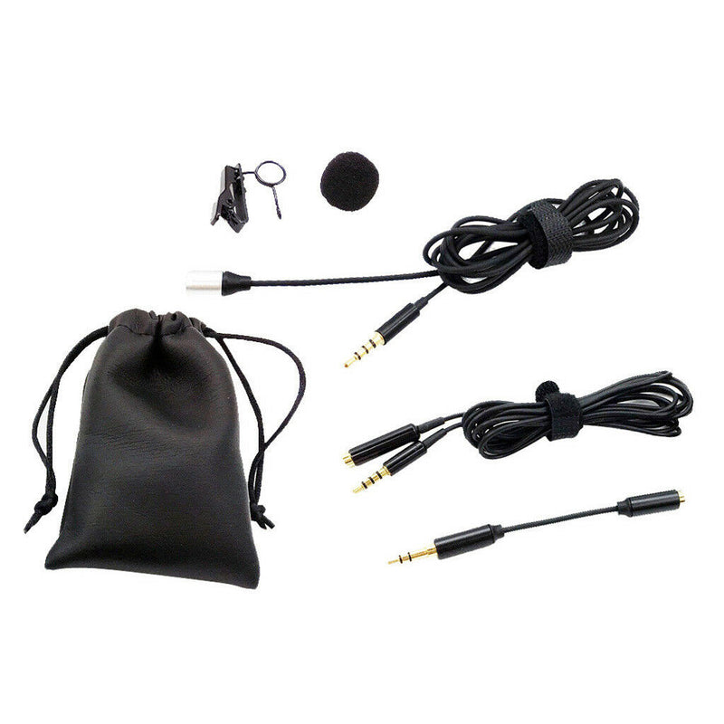 Portable Mini Lapel Lavalier Clip-On Microphone for Speech Lecture Class