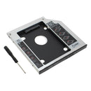 SATA 2nd HDD SSD Hard Drive Caddy f. 9.5 mm Universal DVD-ROM ODD Optical Bay YS