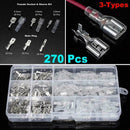 270pc Electrical Wire Connector Assorted Insulated Terminal AU Set Crimp U3O3