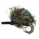 Peacock Feather Headpiece Women Hair Accessory for Wedding Fancy Dress Party