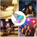 Bluetooth Light Bulb Speaker 6W E27 White RGB Changing Smart LED Lamp Wirel