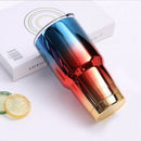 Stainless Steel Thermos Cup with Lid Straw 30Oz Insulated Beer Cup Drinking Z6S2