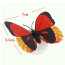 Luminous Butterfly LED Night Light Lamp Wall Pasted Home Decoration(Random)