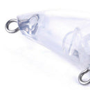 10 x Fishing Rock Bait 4.5CM White Transparent Embryo Body ZKY