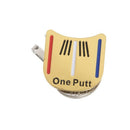 Magnetic cap clip removable metal golf one putt aiming ball marker set yell