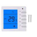 Digital LCD Thermostat Fan Coil Controller w/ NTC Thermistor Temperature SensFT