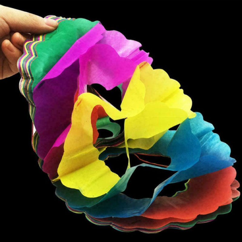 Paper Pull Flower Garland Props Toys For Kids Baby Fun Game P7O2