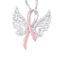 Two-tone of the Angel Heart Knot Necklace Pendant for Women Girls Elegant