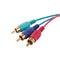 1.5M 4.9Ft VGA 15 Pin Male to 3 RCA RGB Male Video Cable Adapter Black F8R1