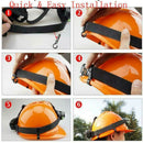 10Pcs/Pack Durable Plastic Headlamp Clips Helmet Hard Hat Safety Cap Hook