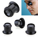 1PC 10X Jewelers Watchmakers Eye Loupes Magnifier Magnifying Glass Tool PVES