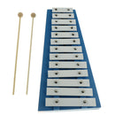 Exquisite 15 Note Xylophone Aluminum Plate with Mallets Glockenspiel Hand Knock