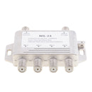 2x4 Satellite MultiSwitch Splitter FTA TV LNB Switch Cascade 2 in 4 Out