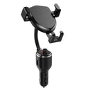 Car Phone Holder Wireless Charger Support Dual USB Charging  MP3 FM Transmitter
