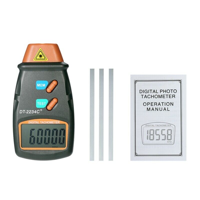 Digital Tachometer Rpm Meter Non-Contact 2.5Rpm-99999Rpm Lcd Display Speed  S1G2