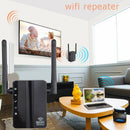 Wireless WiFi Repeater 300Mbps Dual Antenna WiFi Range Extender (US Black)