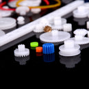 60 pcs Plastic Gear Set DIY Rack Pulley Belt Worm Single Double Gears MO