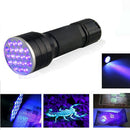 21 LED Mini Torch Fluorescent UV Flashlight With Rope Aluminum Alloy Detection