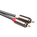 1.5m 4.9ft Dual XLR Male to Dual RCA Male Plug Audio Signal Patch Cable