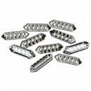 10 Pcs Rhinestone 5 Holes Spacers Beads 27x7.5mm