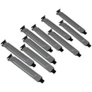10Pcs New black PCI slot cover dust filter blanking plate hard steel