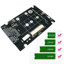 2 in 1 NGFF M.2 B+M Key Mini PCI-E or mSATA SSD to SATA III Adapter Card