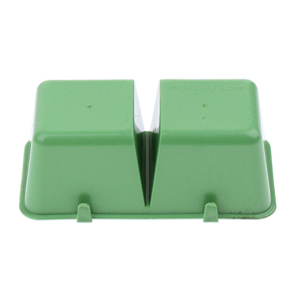 20 PCS Single and Double Rectangle Cup Bird Food Bowl Water Cup for Parrots