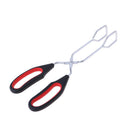 2pieces Kitchen Tongs Bread Food Serving Tongs Silicone Handles 23.5/33cm