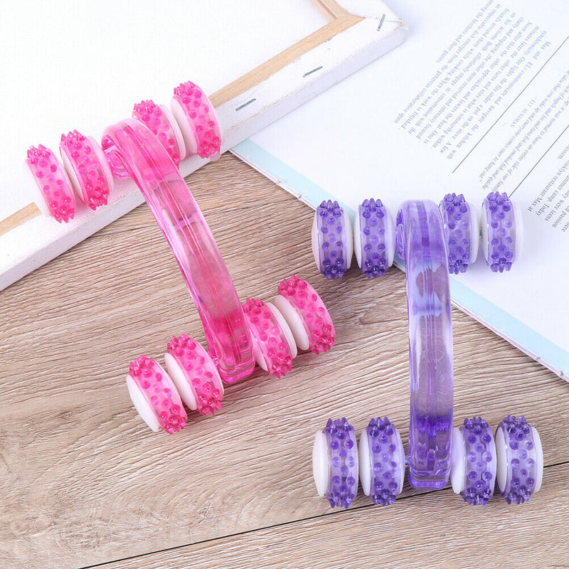 Body Fitness Massage Eight Roller Wheels Rainbow Lunar Rover Vehicle To3C