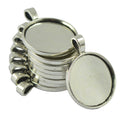 30pcs Blank Tray Round Cabochon Setting Empty Bezel Pendant Jewelry Design